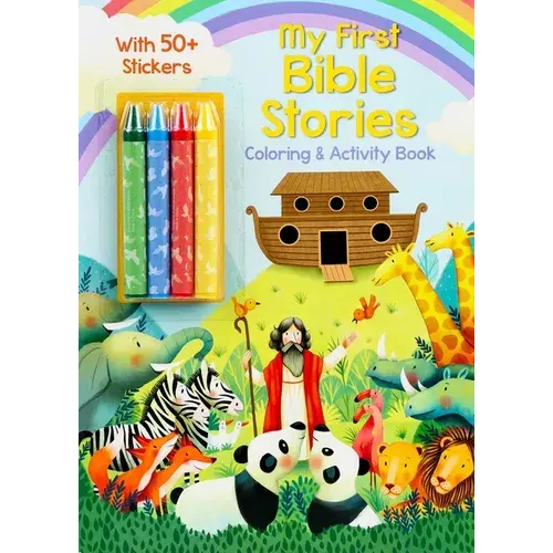 My First Bible Stories Coloring & Activity Book With 4 Crayons And 50+ Stickers - Paperback 1