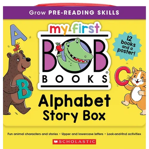 My First Bob Books - Alphabet Story Box Phonics, Letter Sounds, Ages 3 And Up, Pre-K (Reading Readiness) - Hardcover 1