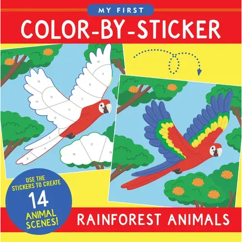 My First Color-By-Sticker Book - Rainforest Animals - Paperback 1