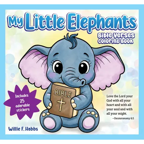 My Little Elephants Bible Verses Coloring Book - Paperback 1