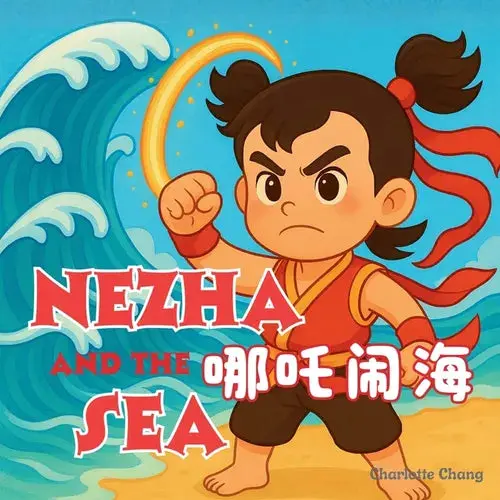 Nezha And The Sea: Chinese Mythology Stories For Kids In English, Simplified Chinese, & Pinyin! - Paperback 1