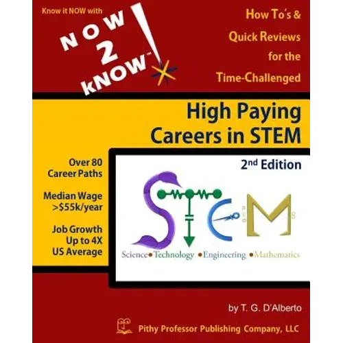 Now 2 Know High Paying Careers In Stem, 2Nd Edition - Paperback 1