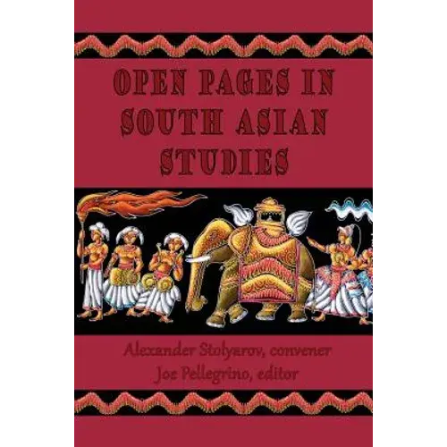 Open Pages In South Asian Studies - Paperback 1