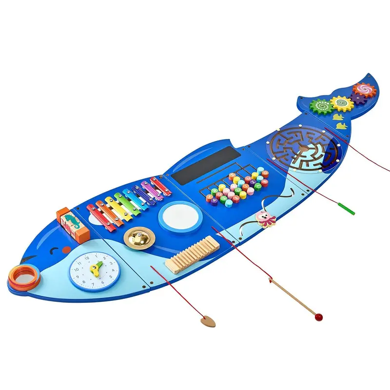 Orca Activity Wall Busy Board Panels 12 Activities Sensory Wall Panel 1