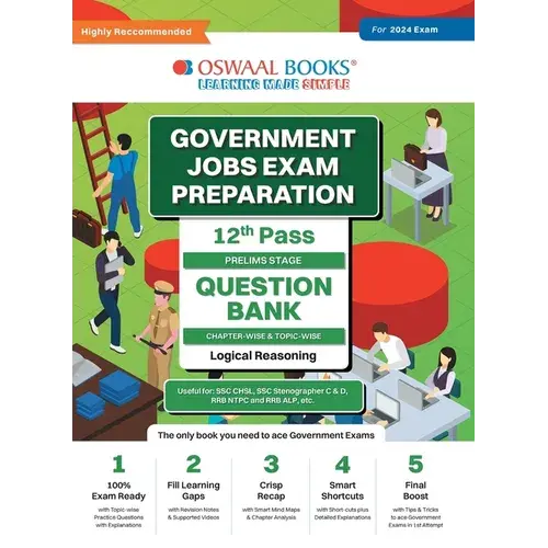 Oswaal Government Exams Question Bank 12Th Pass Logical Reasoning For 2024 Exam - Paperback 1