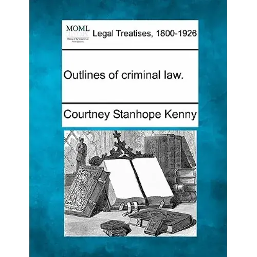 Outlines Of Criminal Law. - Paperback 1