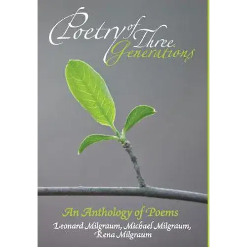 Poetry Of Three Generations - Hardcover 1