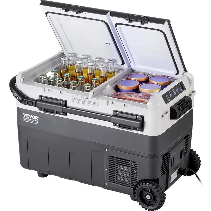 Portable Car Refrigerator Freezer Compressor 50 L Dual Zone For Home Car 1