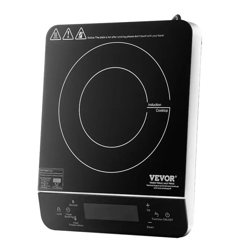 Portable Induction Cooktop 1500W Countertop Burner 9 Temp Levels Hot Plate 1