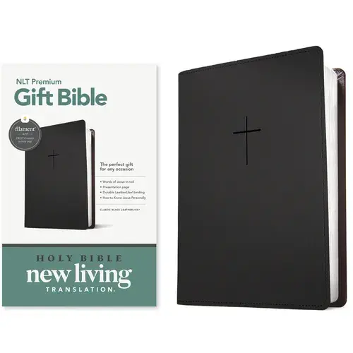 Premium Gift Bible Nlt, Filament Enabled (Leatherlike, Classic Black, Red Letter) - Imitation Leather 1