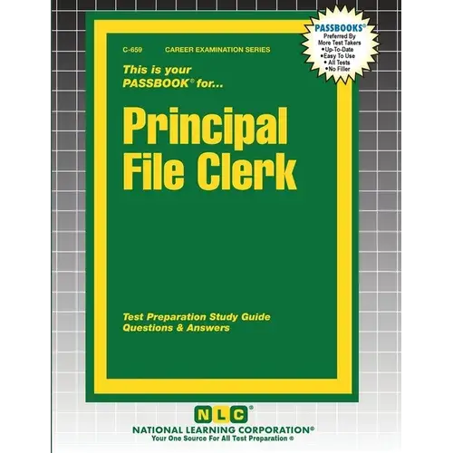 Principal File Clerk - Paperback 1