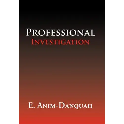 Professional Investigation - Hardcover 1