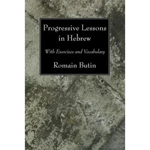 Progressive Lessons In Hebrew - Paperback 1