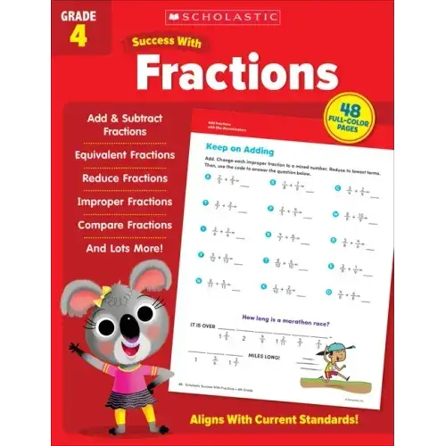 Scholastic Success With Fractions Grade 4 Workbook - Paperback 1