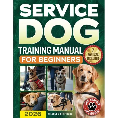Service Dog Training Manual For Beginners: A Step-By-Step Guide To Master Task Training, Conquer Public Access Anxiety And Gain Independence Without S - Paperback 1