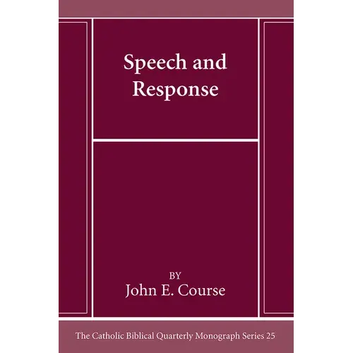 Speech And Response - Paperback 1