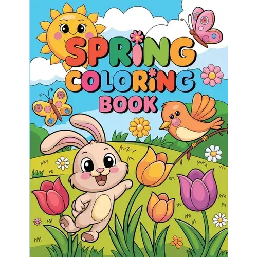 Spring Coloring Book For Adults: Relaxation Coloring Book For Women, Spring Illustration Coloring Book - Paperback 1