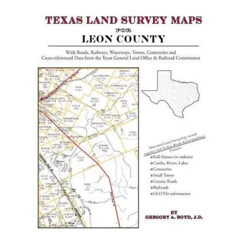 Texas Land Survey Maps For Leon County - Paperback 1