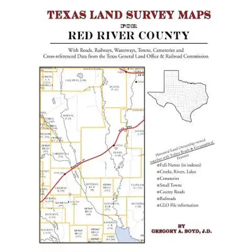 Texas Land Survey Maps For Red River County - Paperback 1