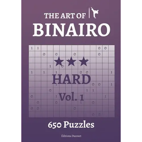 The Art Of Binairo Hard Vol.1 - Paperback 1