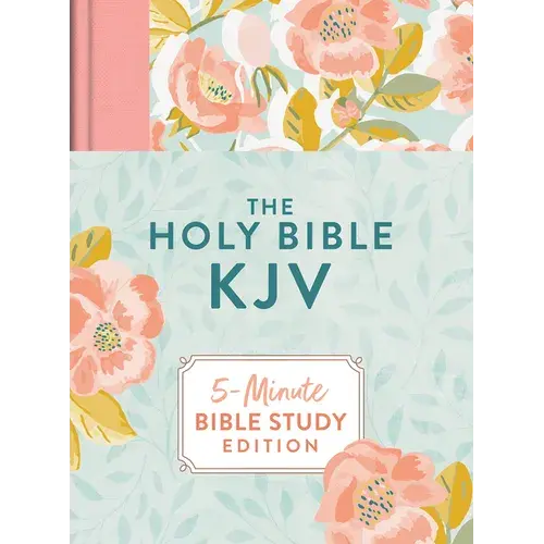 The Holy Bible Kjv: 5-Minute Bible Study Edition (Summertime Florals) - Hardcover 1