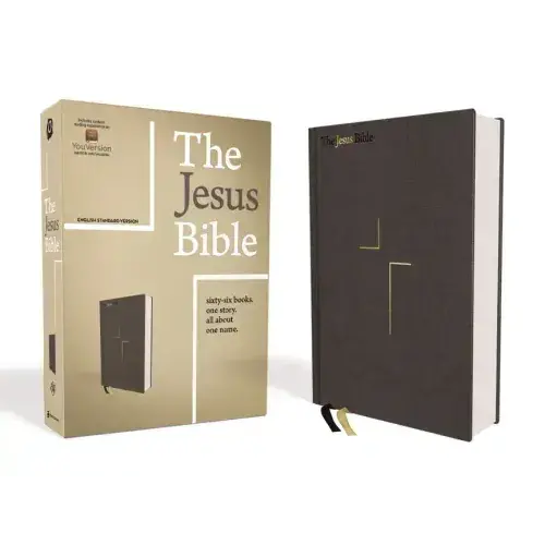 The Jesus Bible, Esv Edition, Cloth Over Board, Grey - Hardcover 1