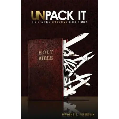 Unpack It: 8 Steps For Effective Bible Study - Paperback 1