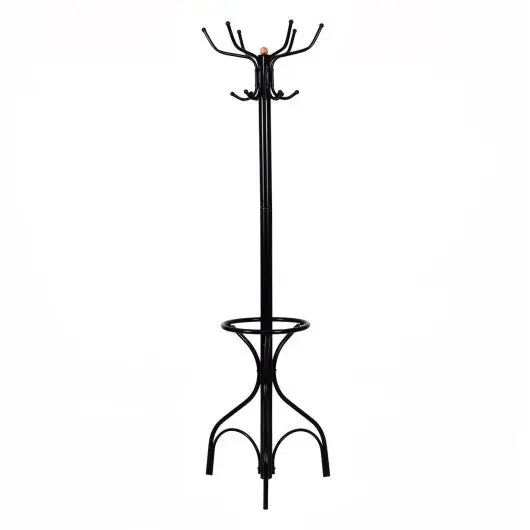 Vintage Metal Coat Hat Tree Stand Clothes Hanger 1