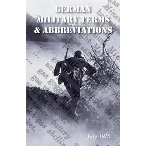 Vocabulary Of German Military Terms And Abbreviations - Paperback 1