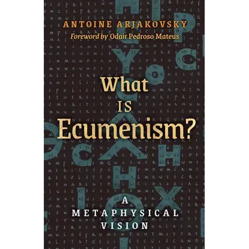 What Is Ecumenism?: A Metaphysical Vision - Paperback 1