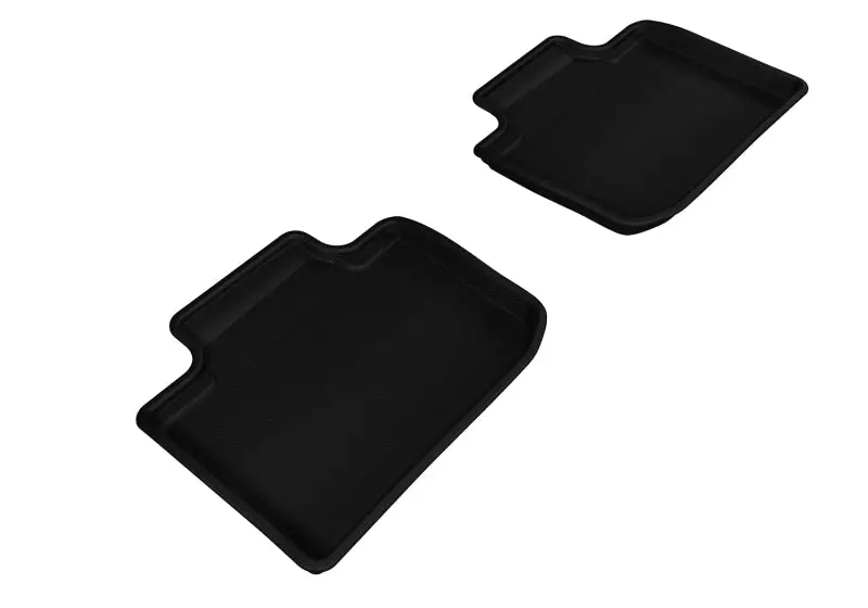 3D Maxpider Custom-Fit All-Weather Rear Floor Mats For 2014–2020 Lexus Is (2Nd Row) – Black 1