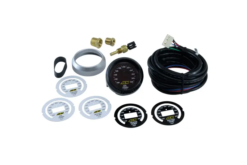 Aem Digital Temperature Gauge – 52Mm, Supports Transmission, Oil, Or Coolant Monitoring 1