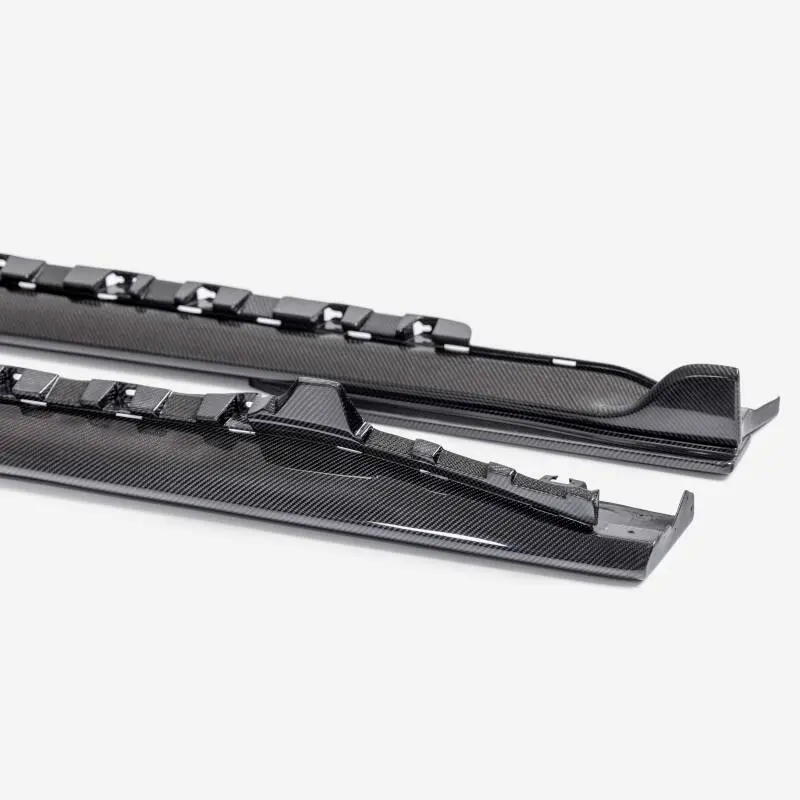 Anderson Composites Carbon Fiber Side Rocker Panel Splitter For 2024 Ford Mustang Type-Gt5 1