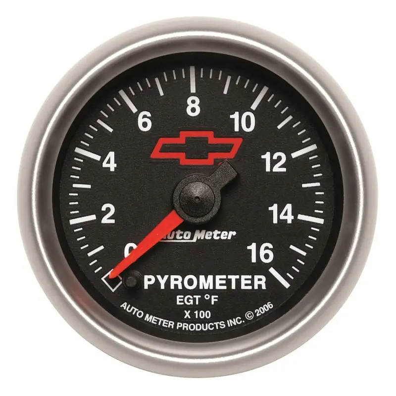 Autometer Full-Sweep Electric Pyrometer Gauge – 52Mm, 0–1600°F (Gm Compatible) 1