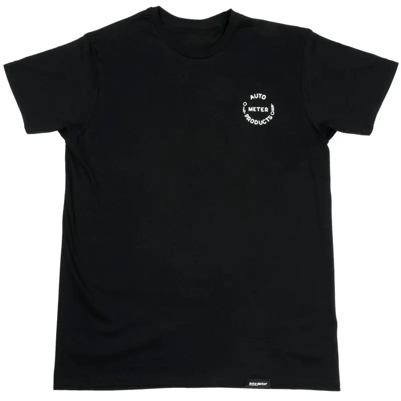 Autometer Vintage-Style T-Shirt – Black, Large Size 1