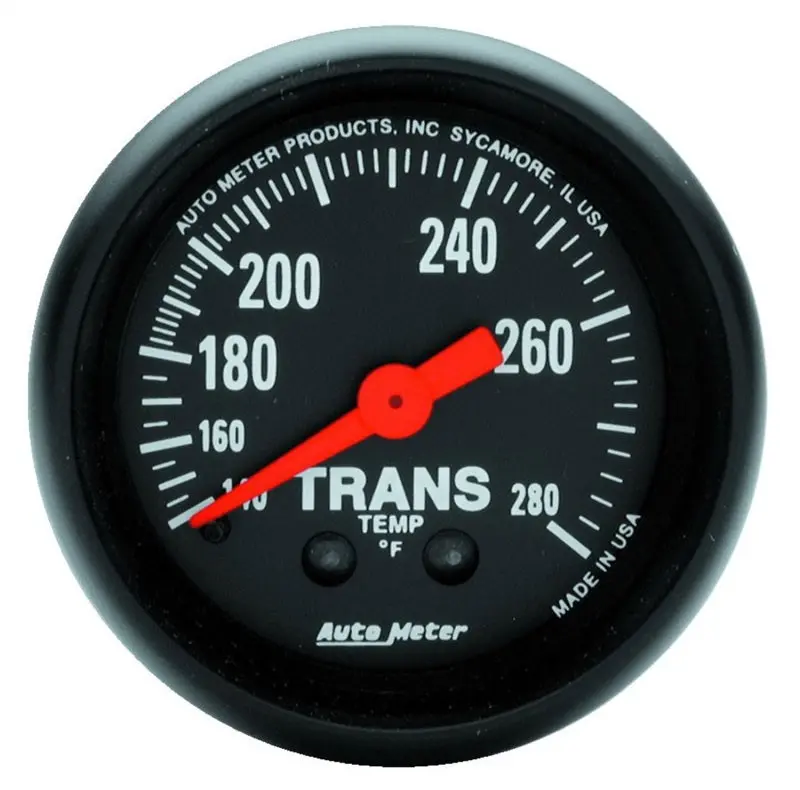 Autometer Z-Series 52Mm Mechanical Transmission Temperature Gauge – 140°F To 280°F Range 1
