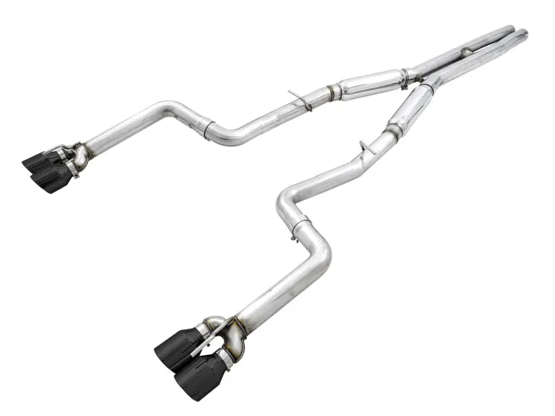 Awe Tuning Track Edition Exhaust System – Quad Diamond Black Tips For 2015+ Dodge Challenger (6.4L/6.2L Supercharged) 1