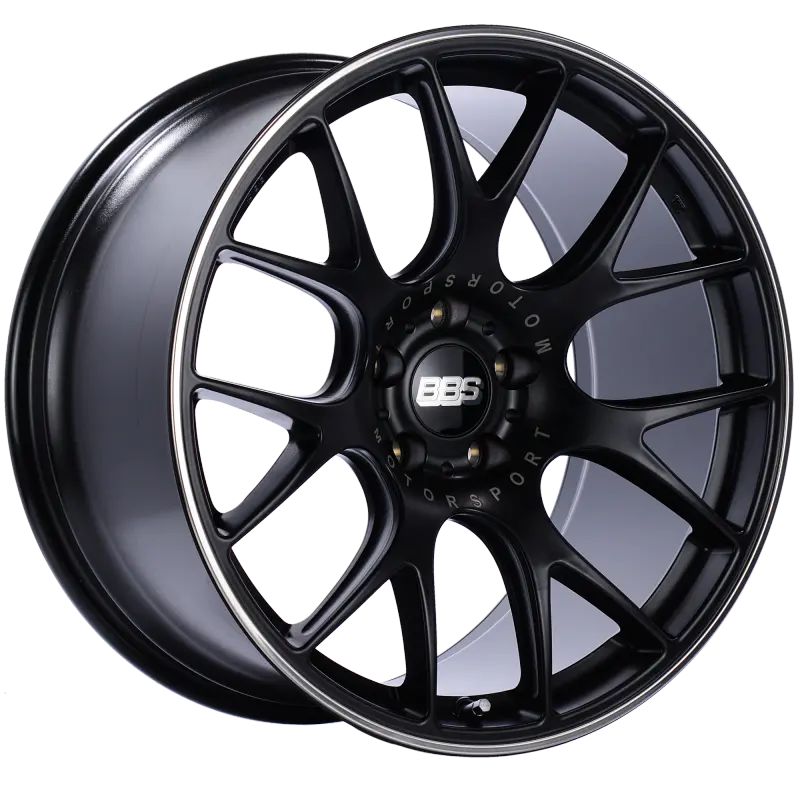 Bbs Ch-R 20X10.5 5X120 Et24 Satin Black Polished Rim Protector Wheel -82Mm Pfs/Clip Required 1