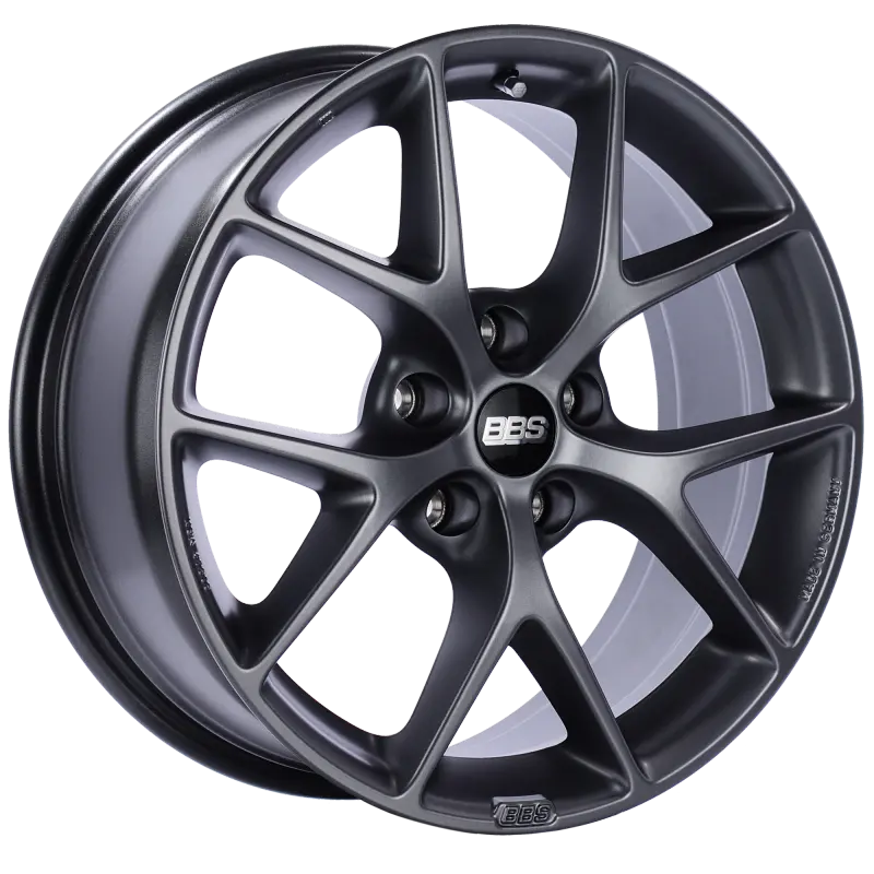 Bbs Sr Forged Alloy Wheel – 18X8", 5X120 Bolt Pattern, Et32 Offset, Satin Grey Finish 1