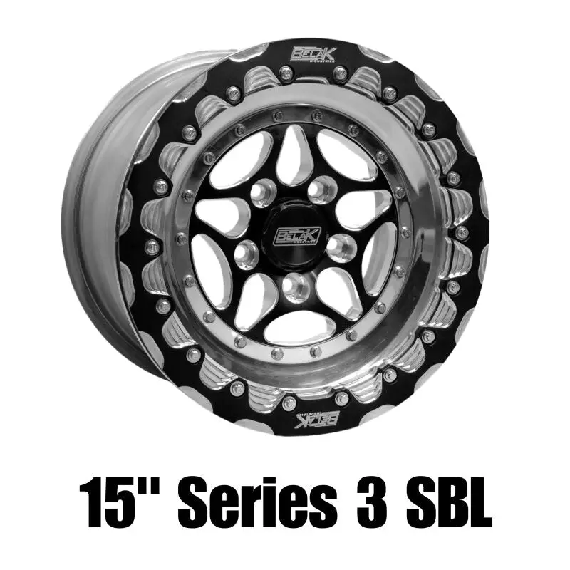 Belak Series 3 Non-Beadlock Off-Road Wheel – 15X11 Inches, 7-Inch Backspace, 5X120 Pcd, High-Pad Design 1
