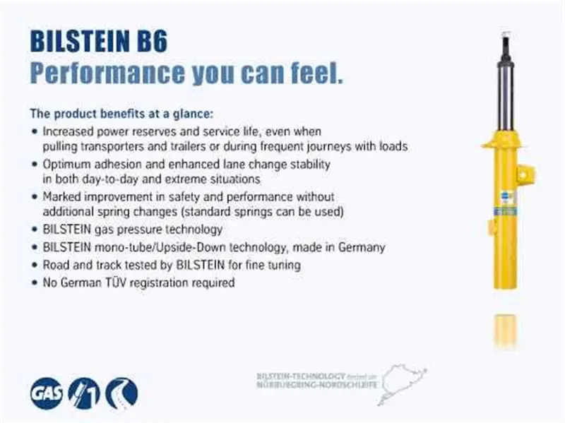 Bilstein B6 Monotube Shock Absorbers For 1993–2007 Freightliner X-Line Trucks (Xcs/Xcr/Xcm/Xcf/Xcl) 1