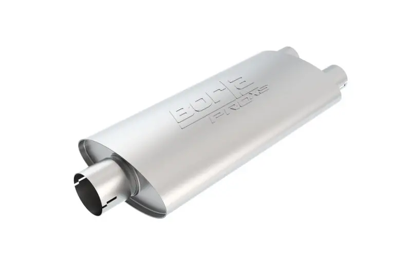 Borla Pro-Xs Notched Muffler – Universal Dual-In/Dual-Out, 2.5" Diameter, 19" X 4" X 9.5" 1