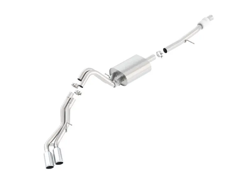 Borla Touring Cat-Back Exhaust System For 2015–2016 Chevrolet Suburban 5.3L V8 – Dual Same-Side Exit, 4-Inch Tips 1
