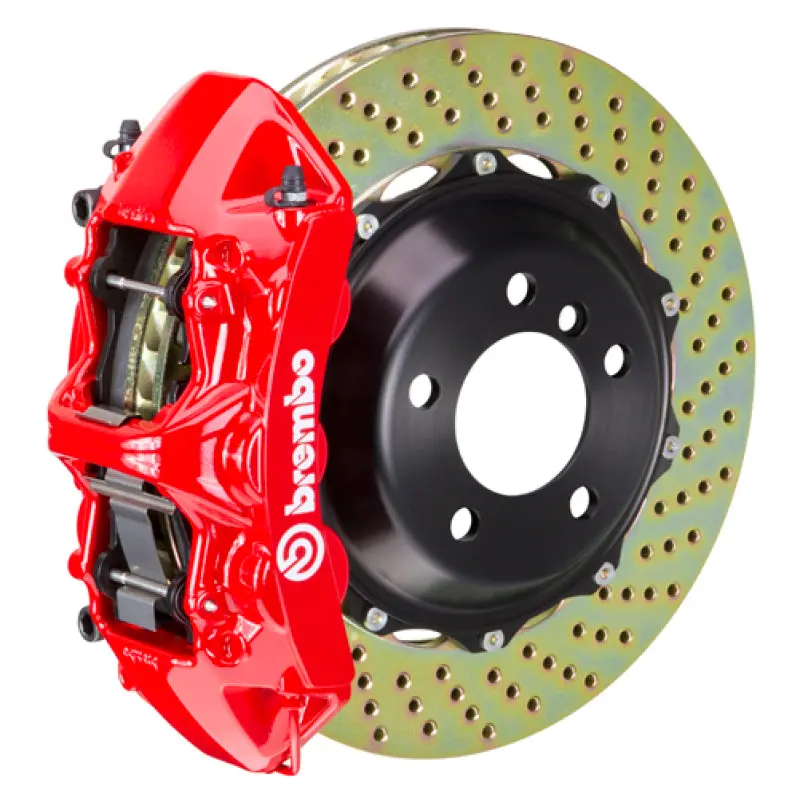 Brembo 17+ A4 /18+ A5 Front Gt Bbk 6 Piston Cast 380X32 2Pc Rotor Drilled-Red 1