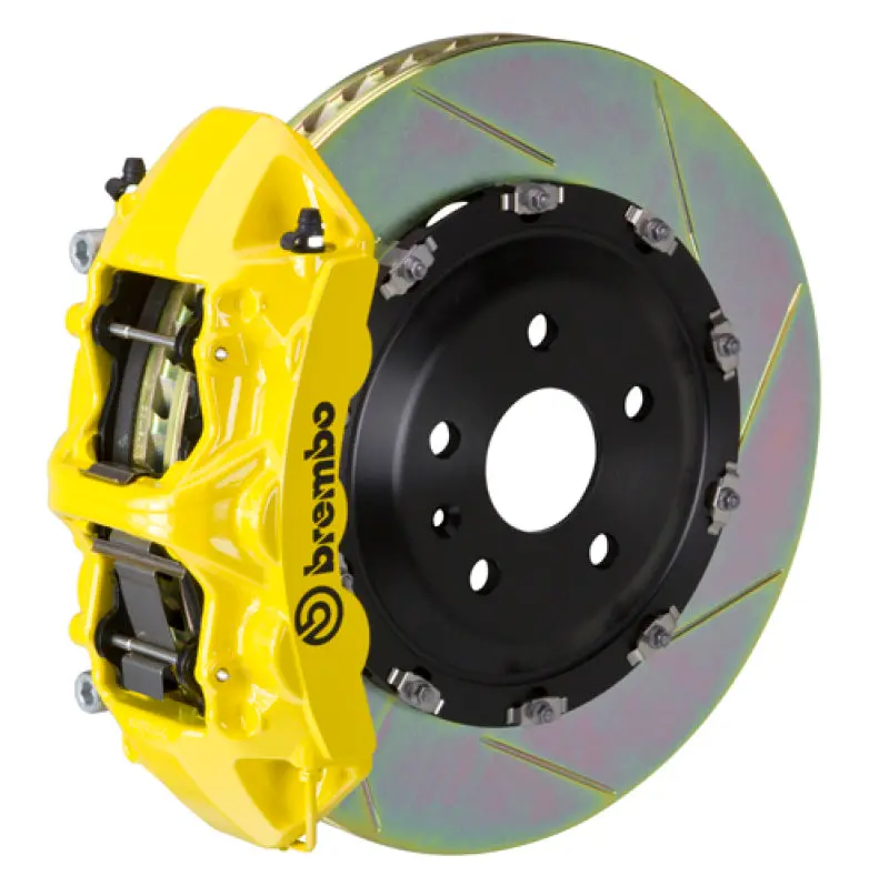 Brembo Front Gt Big Brake Kit For 2018+ Audi Sq5 (Fy Platform) – 6-Piston Calipers, 380X34Mm Two-Piece Slotted Rotors, Yellow Finish 1