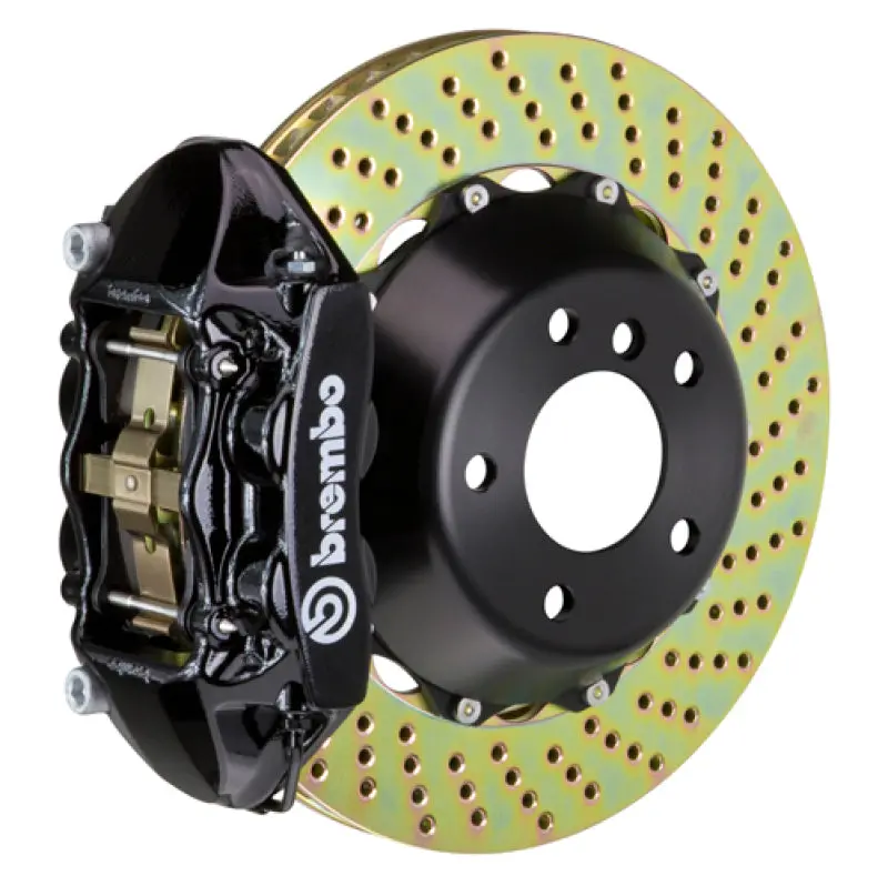 Brembo Gt Big Brake Kit – Front 4-Piston Calipers & 365X29Mm Two-Piece Drilled Rotors For 2012–2014 Bmw 328I (Non-Xdrive, Non-M Sport) 1