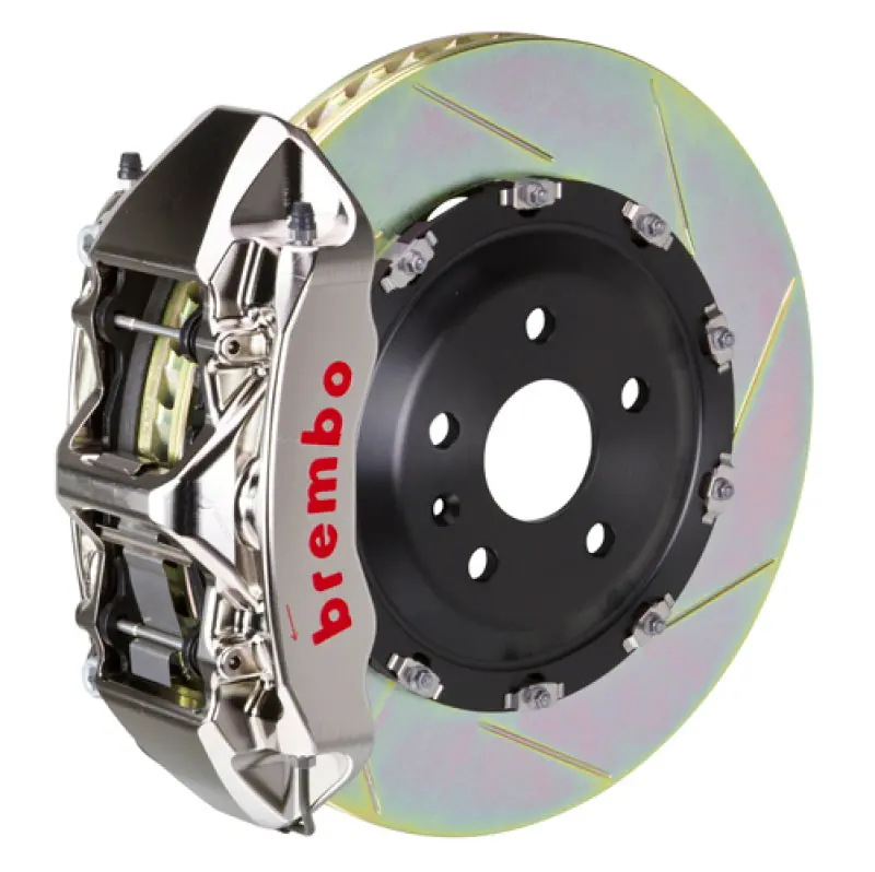 Brembo Gtr Front Big Brake Kit For 2003–2010 Dodge Viper Srt-10 — 6-Piston Calipers, 380X34Mm Slotted Two-Piece Rotors With Nickel Finish 1