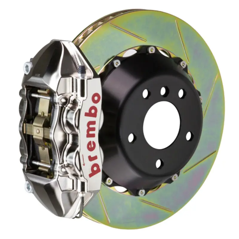 Brembo Gtr Rear Big Brake Kit – 4-Piston Billet Calipers With 345X28Mm Two-Piece Slotted Rotors For Bmw 5-Series (2004–2010, Excluding Xdrive & M5) 1