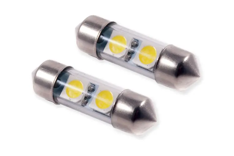 Diode Dynamics Smf2 31Mm Led Bulbs – Cool White, Sold As Pair (Dd0071P) 1