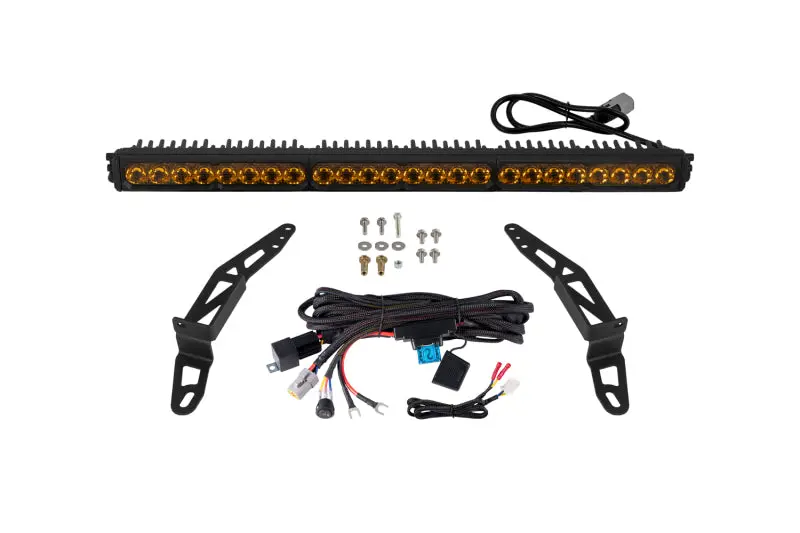 Diode Dynamics Ss30 Pro Yellow Led Bumper Light Kit (3000K) For 2018–2026 Jeep Wrangler 1